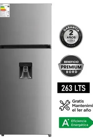 REFRIGERADORA BORD 263 LT NO FROST RE263NFSD-M SILVER Gris Prezzo Conveniente