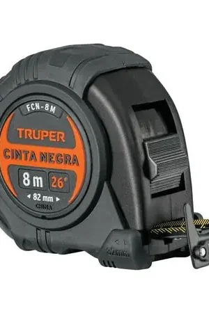 A Buon Prezzo Wincha Magnética contra impactos Cinta Métrica 8m cinta Negra TRUPER Negro