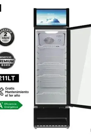 VITRINA EXHIBIDOR BORD VERTICAL 211 L - EX211-M Negro Prezzo Di Fabbrica