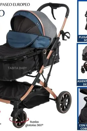 Alta Qualità COCHE CUNA EXTRA ACOLCHADO SHIRO AZUL