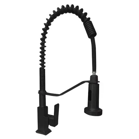 Mezcladora de Cocina Negro Mate con Pico Extensible - LC1077N Di Tendenza