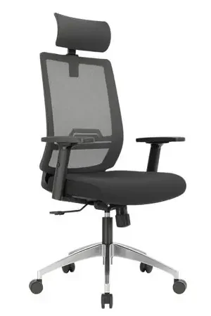 SILLA DE OFICINA PRESIDENCIAL ERGONÓMICA - THINK NEGRO - PRETHINK-01 In Voga