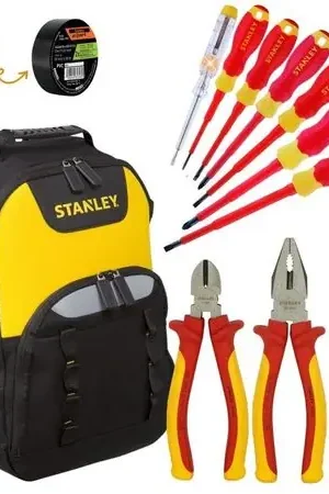 Alicates desarmadores dieléctricos 1000V MOCHILA PORTA HERRAMIENTAS Negro Originale