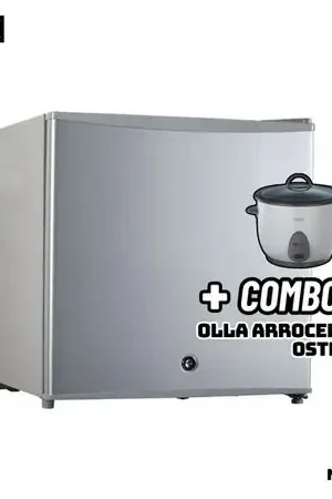 All’Ingrosso FRIGOBAR BORD 50 L SILVER - MI50S-M + ARROCERA OSTER BLANCA Silver