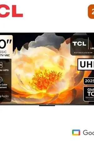 TELEVISOR TCL 50 SMART TV GOOGLE TV 4K UHD LED 2025 - 50V6C Negro Novità