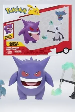 FIGURA BATTLE MASTER GENGAR MISDREAVUS MAROWAK DE ALOLA ROJO Spedizione Mondiale