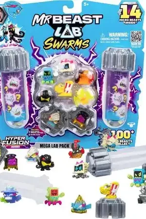 MrBeast Lab Serie 3 Hiperfusión pack 14 coleccionables Spedito Oggi