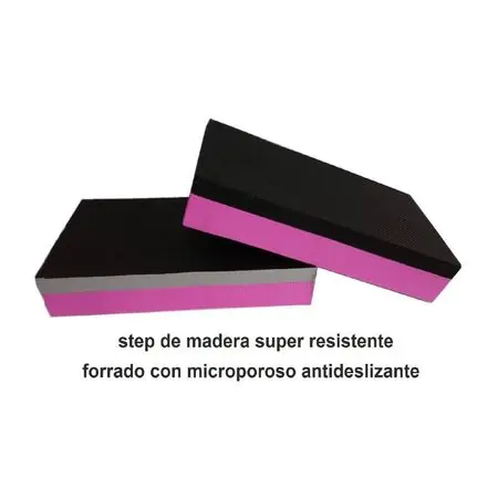 Step de Madera Forrado con Neopreno Antideslizante mas Ligas de Saltar Ultima Occasione