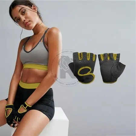 Guantes Deportivos De Neopreno Yellow Talla S Premium