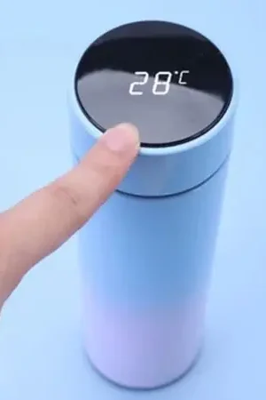 Termo Smart Touch con Sensor de Temperatura Acero Inoxidable + Filtro - Tornasolado Premium