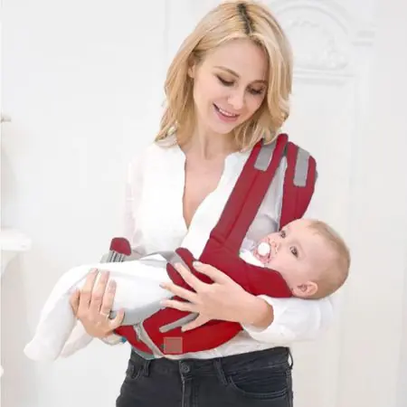 Compra Oggi Stesso Canguro Para Bebe Ergonómico 3en1 Generico Multiposición Guinda