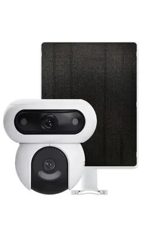 Ordine In Blocco Cámara HB90 Dual Kit 4MP - 4MP Ezviz Doble lente Audio 2 vías Batería Panel